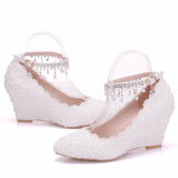 women's wedge with large