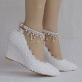 women's wedge with large