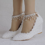 women's wedge with large